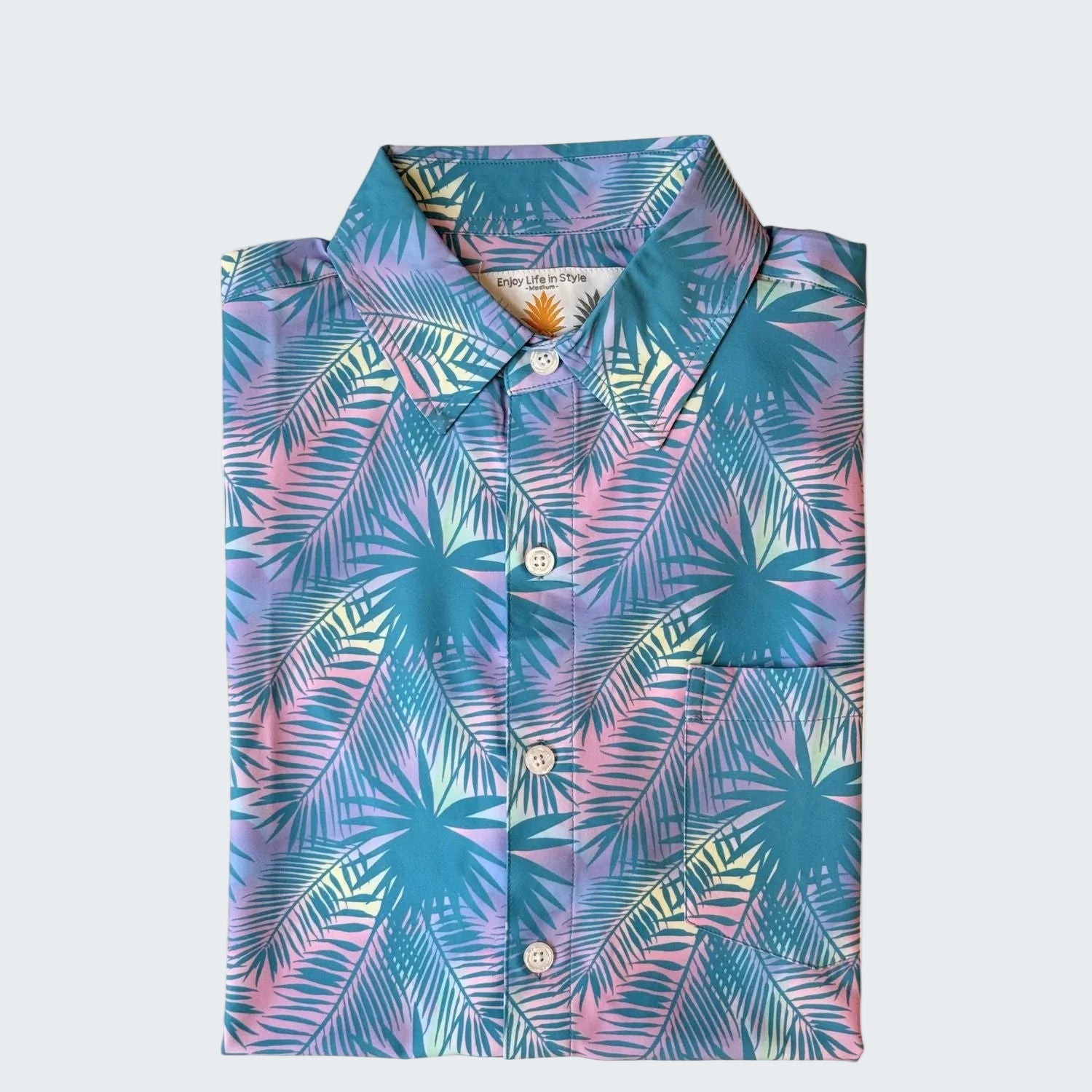Colorful patterned shirt with '10 Year Anniversary 2026 Limited Edition' text on a white background