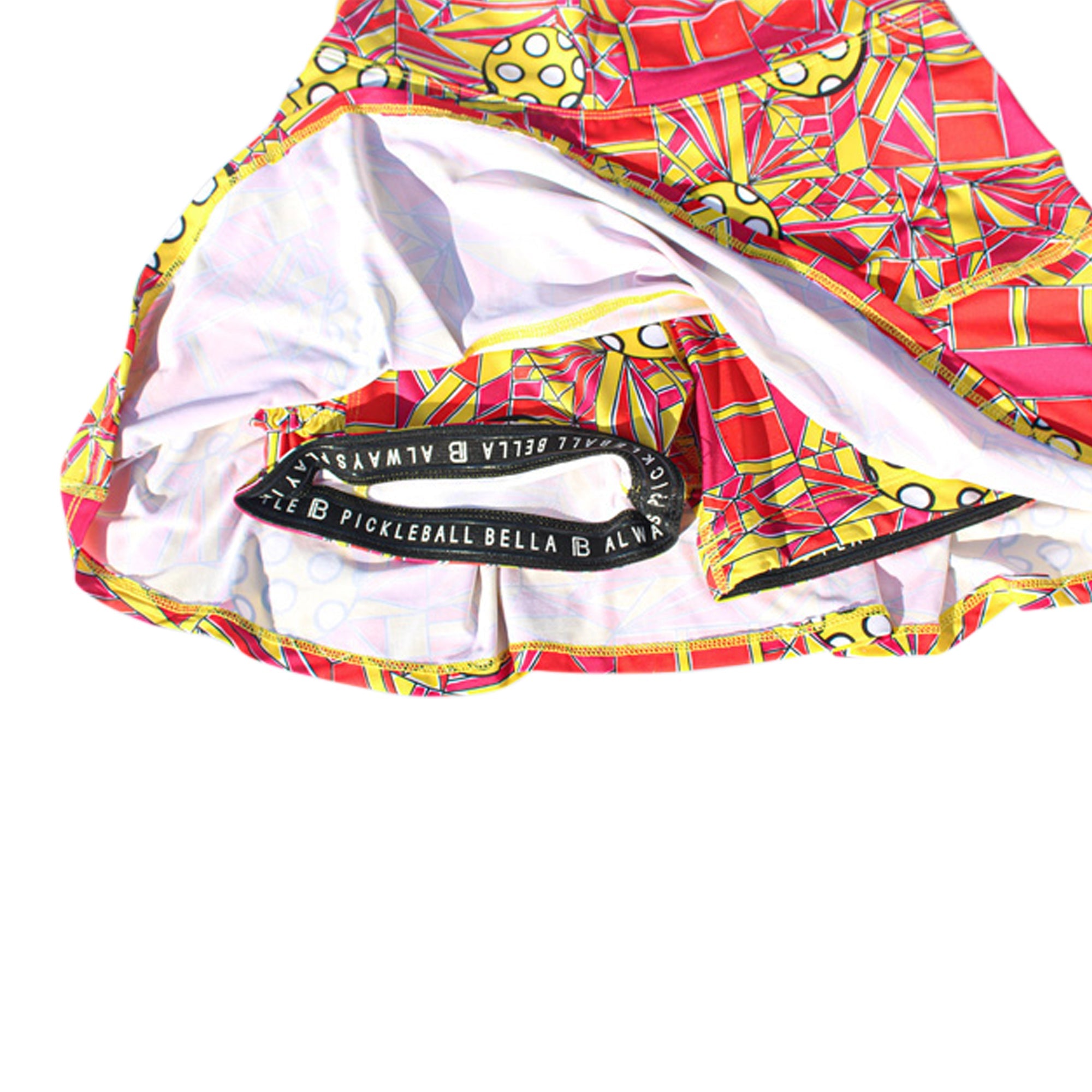 Colorful pickleball bag with a brand logo on a white background