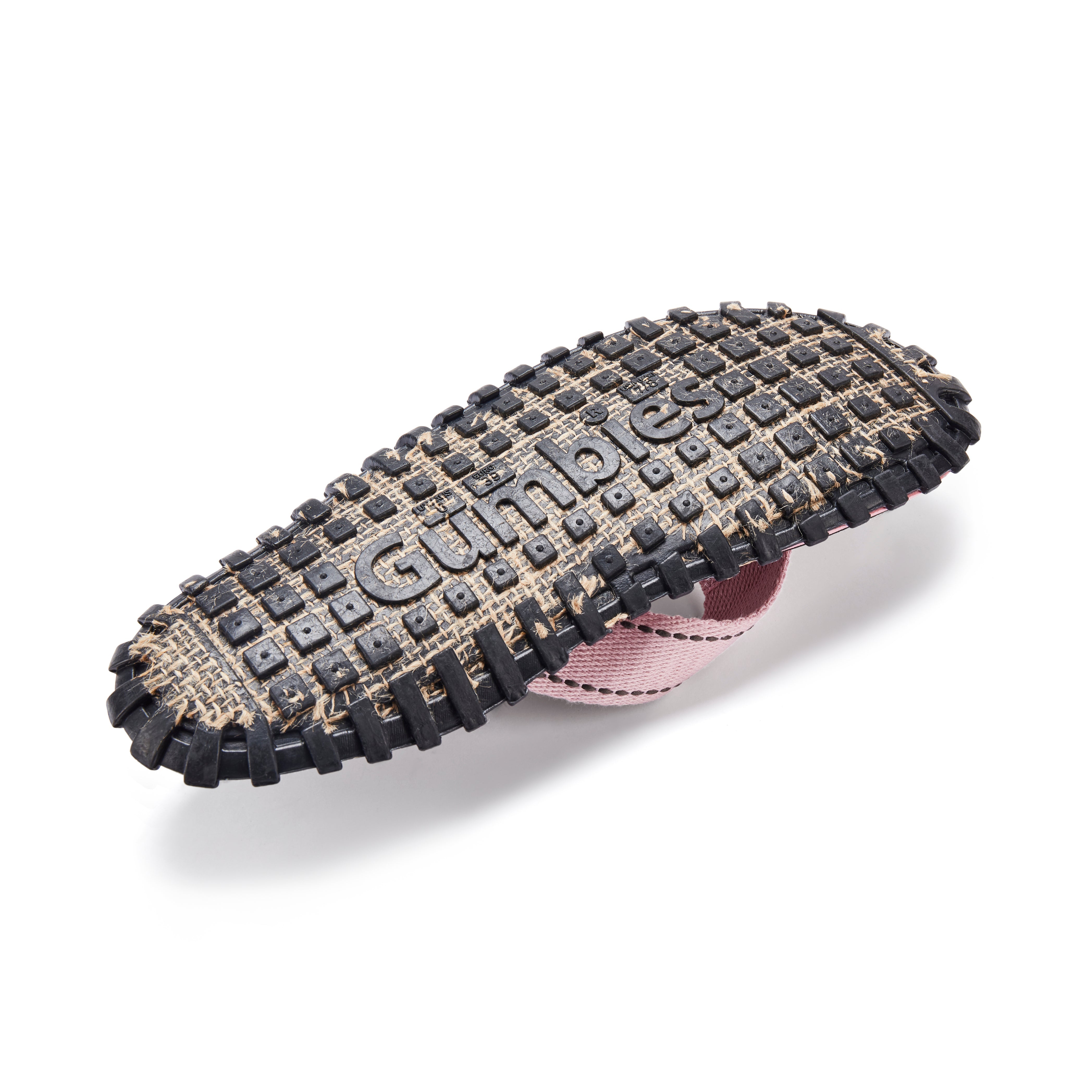 Gumball tire tread pattern on a white background