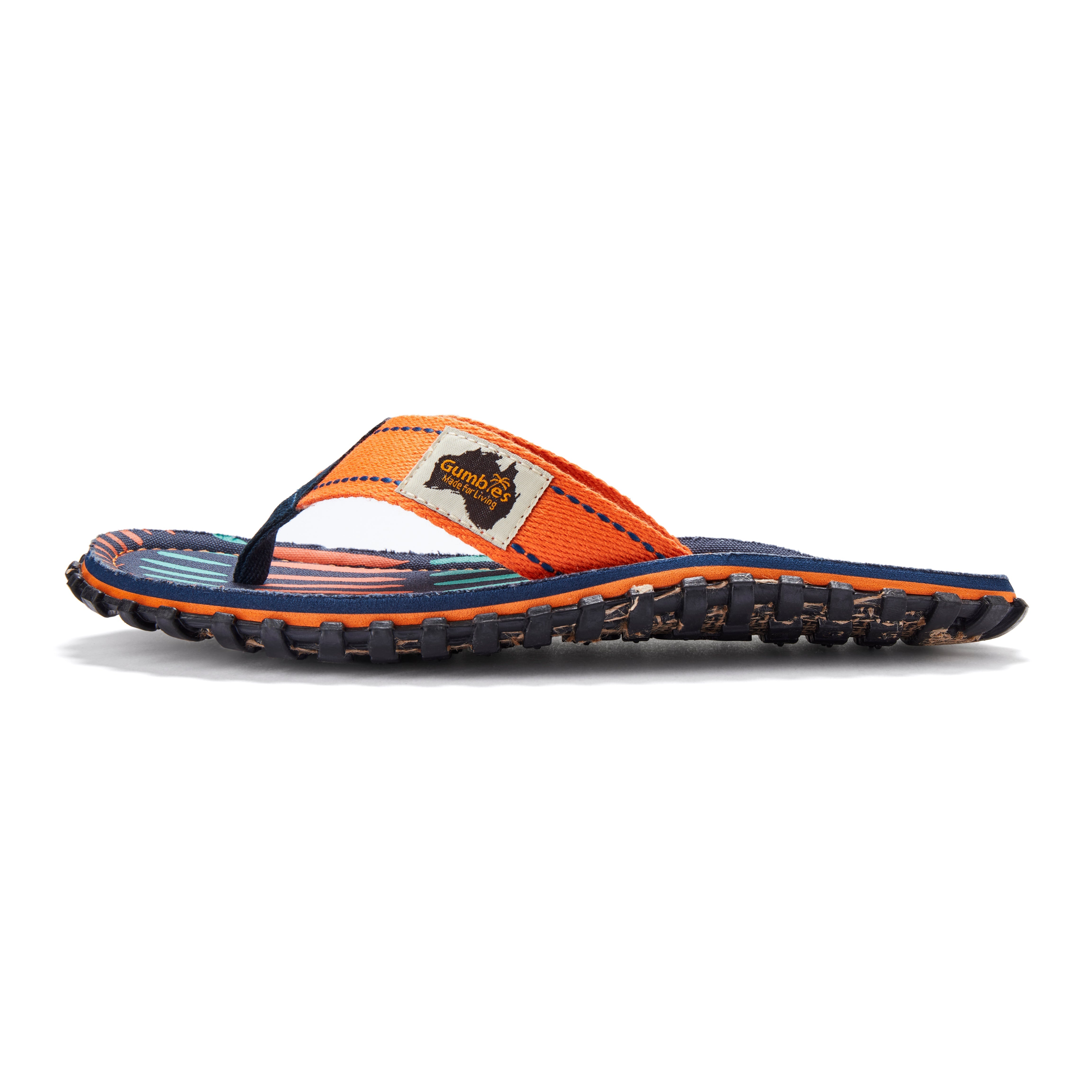 Gumbies Islander Flip-Flops Men's Tangerine Burst