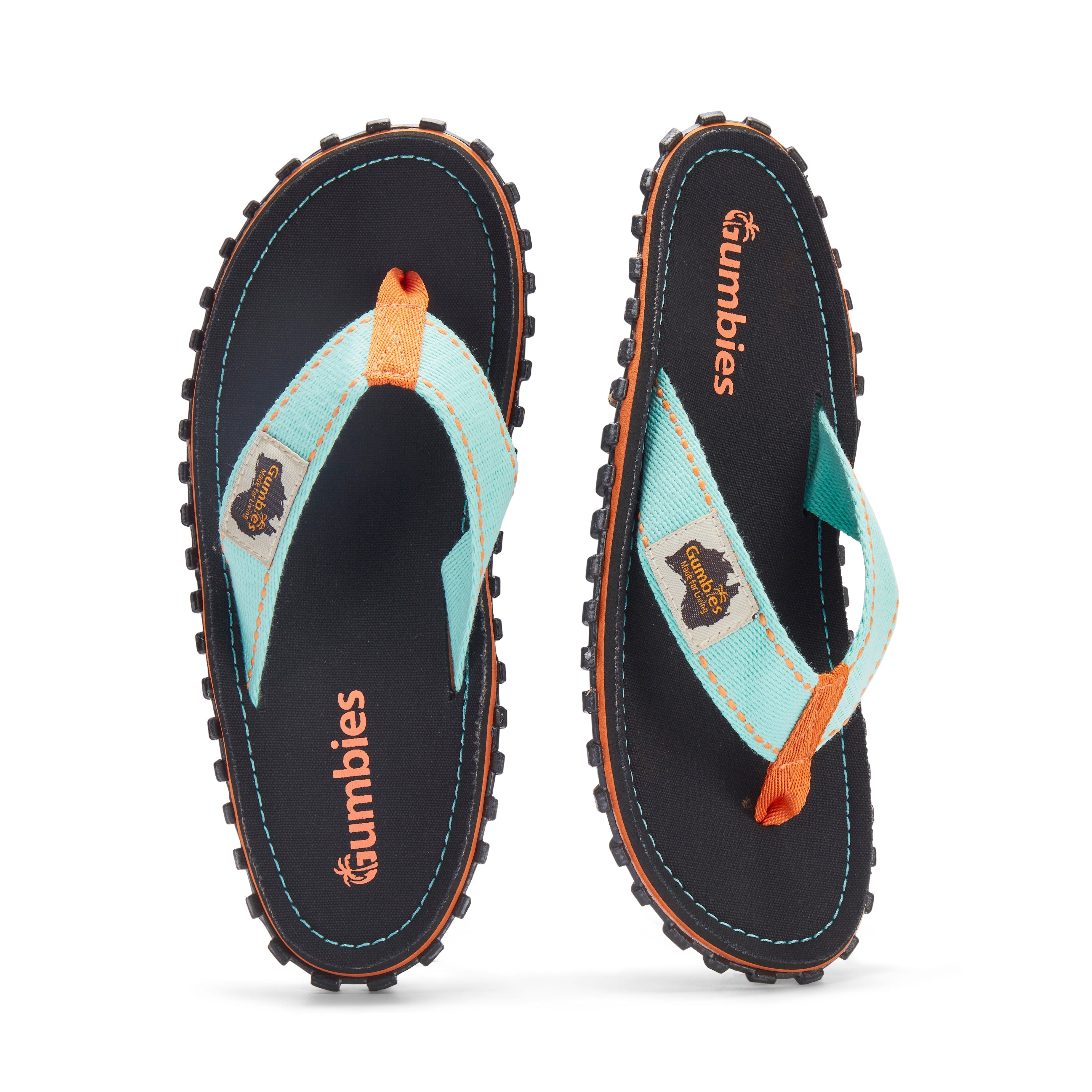 Gumbies Islander Flip-Flops Men's Tricolor Black