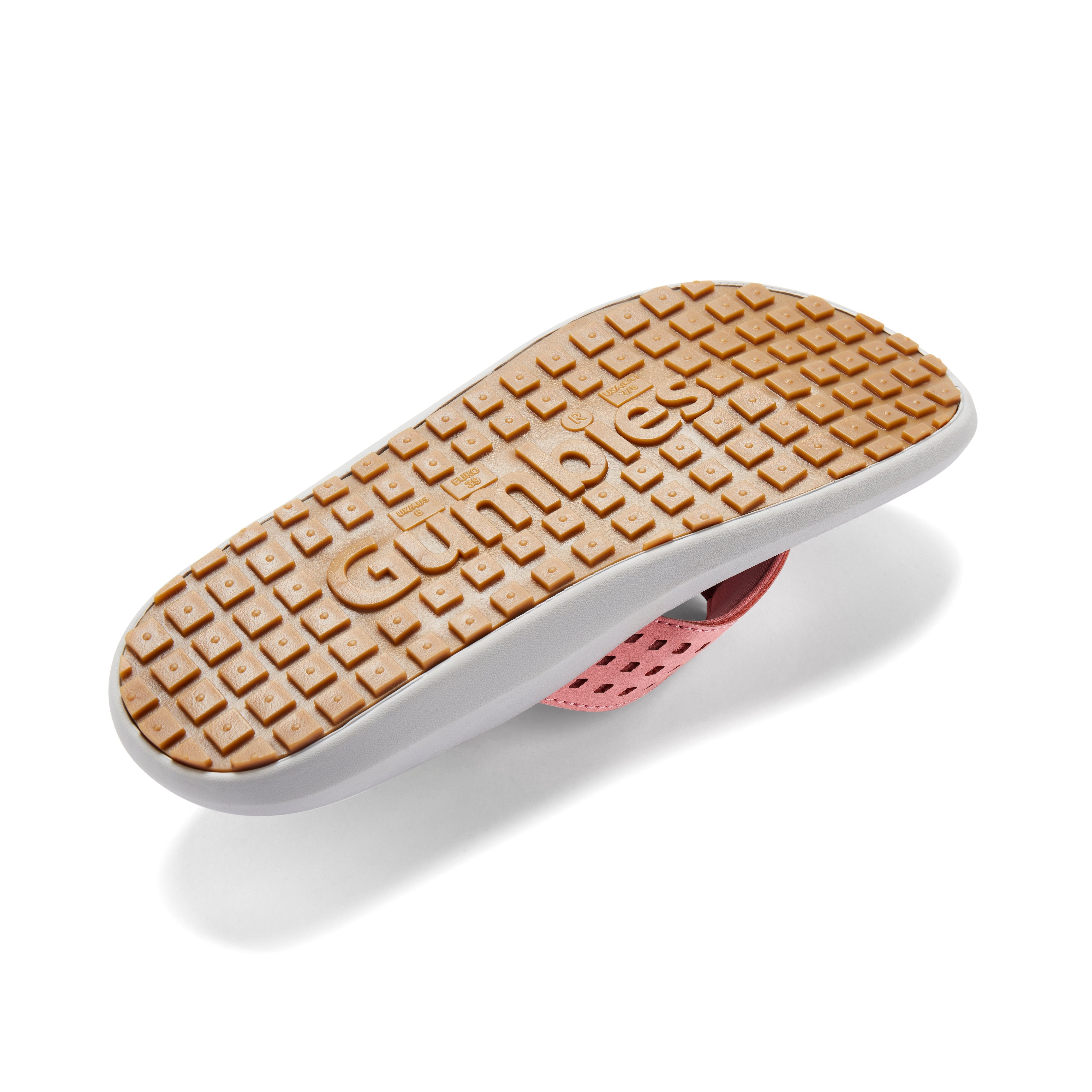 Gumbie shoe insole on a white background