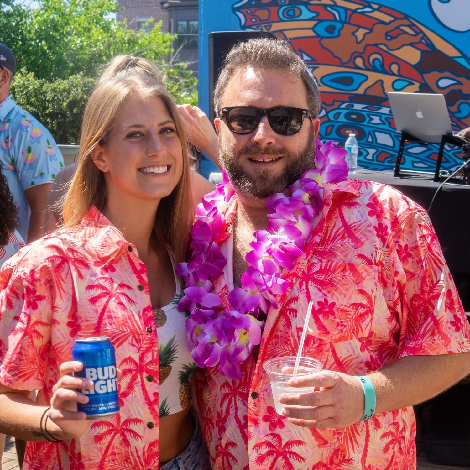 Super Stretch Fire Palms Hawaiian Shirt