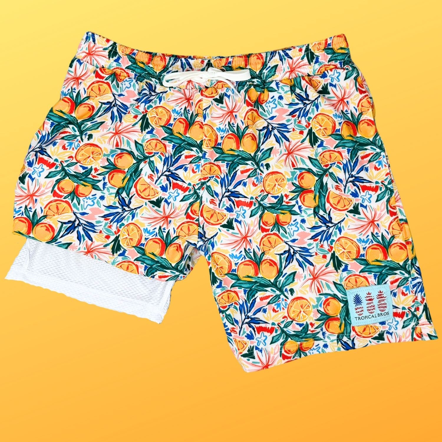 Florida Oranges Athletic Swimsuit Shorts