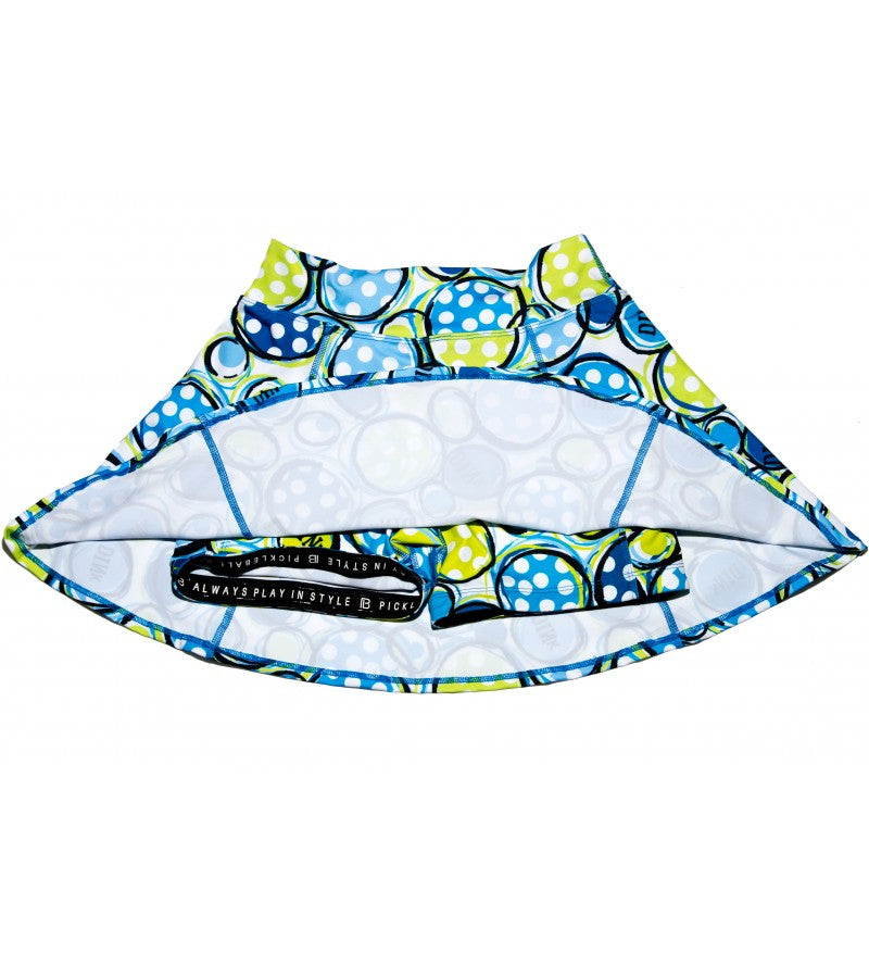 Colorful bucket hat with a pattern on a white background