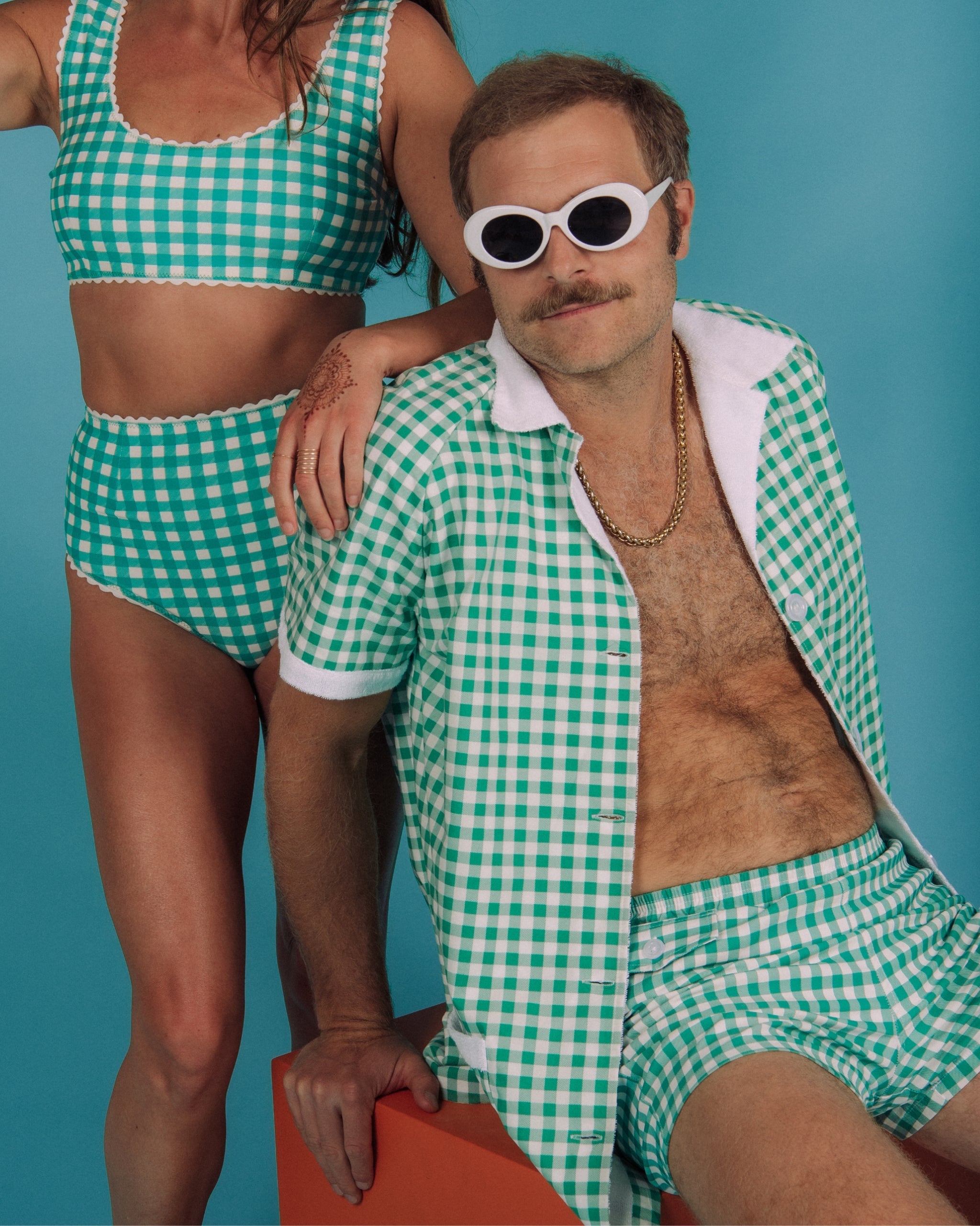 Hammies Gingham Bikini (Green)