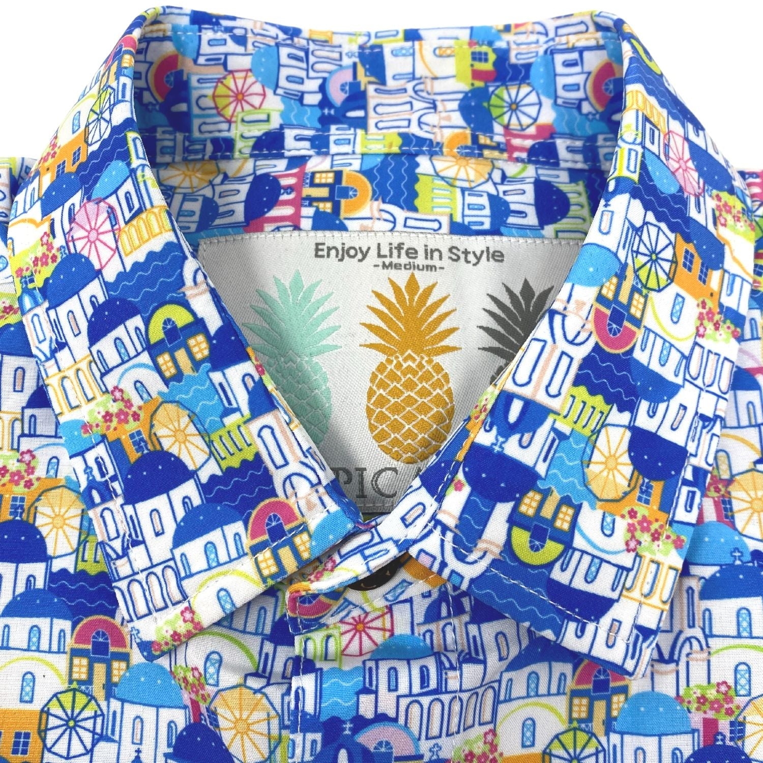 Super Stretch Greek Paradise Hawaiian Shirt
