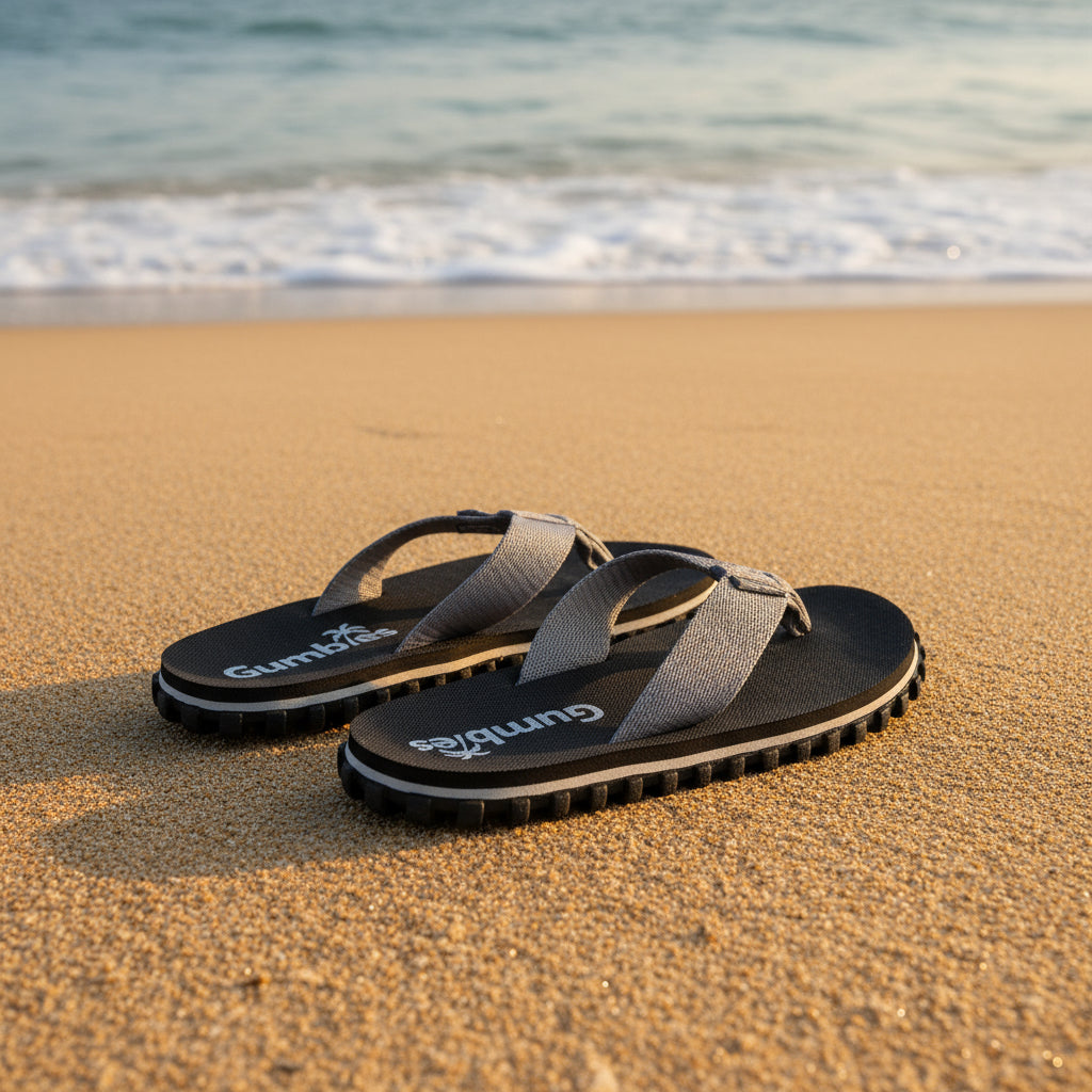 Duckbill - Flip-Flops - Men's - Black &amp; Grey