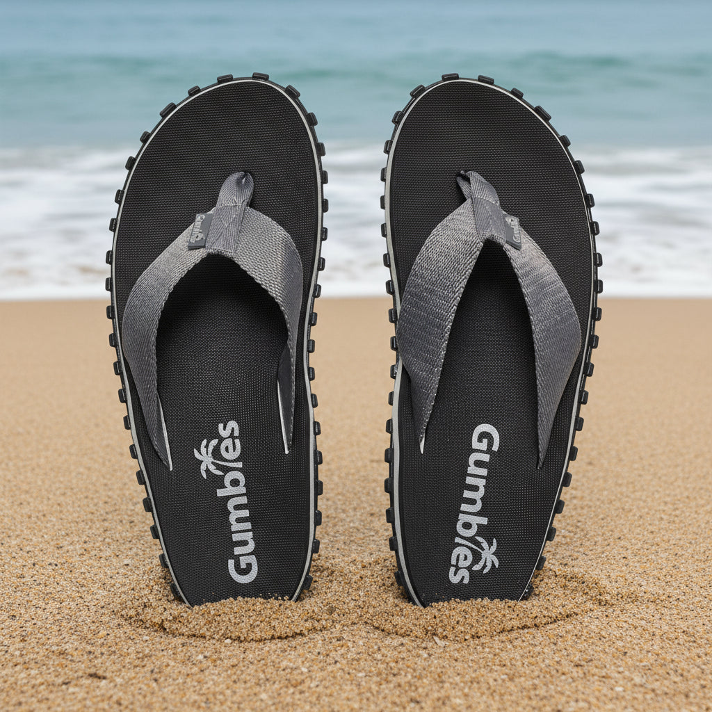 Duckbill - Flip-Flops - Women's - Black & Grey