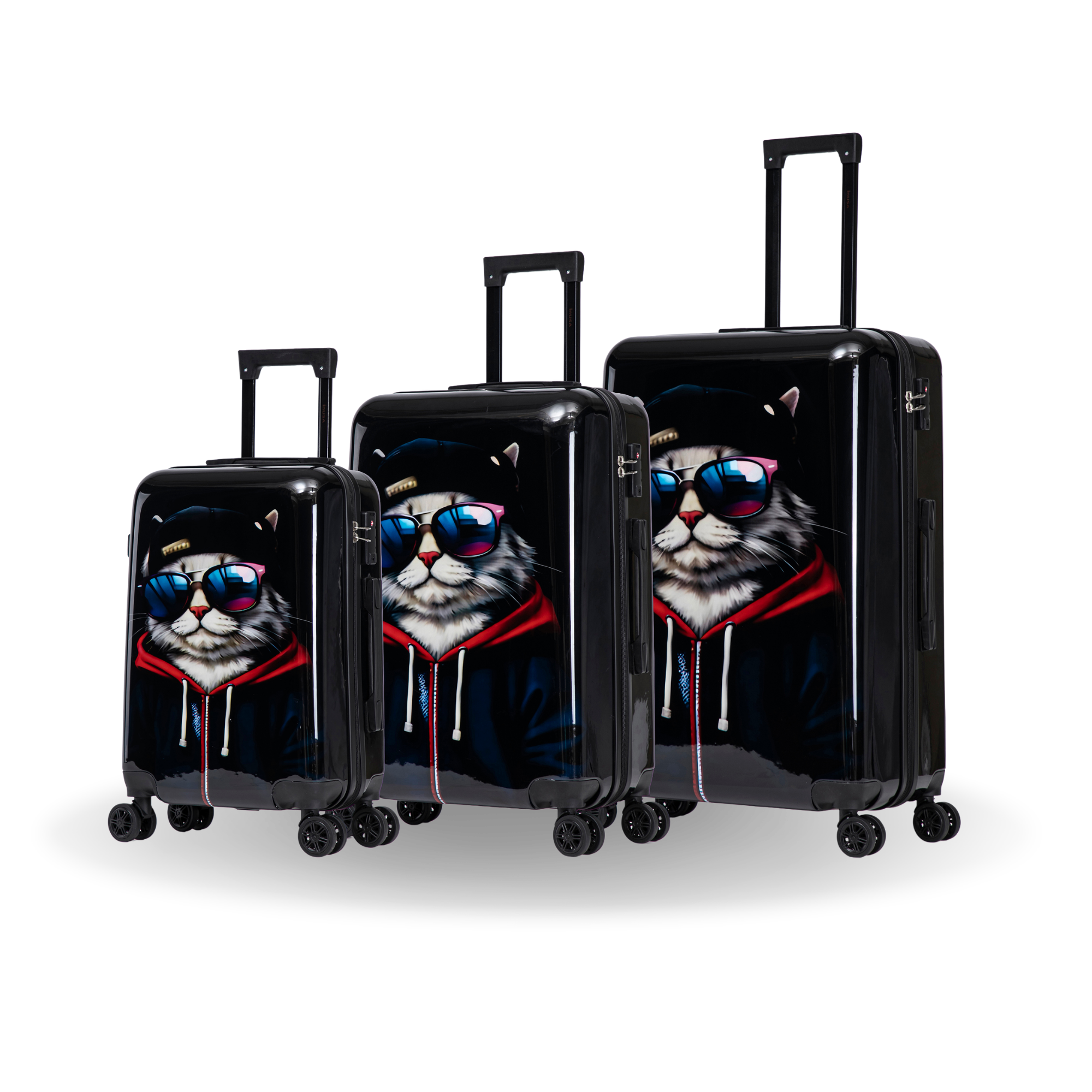 InUSA Luggage Prints 3 Piece Set 20''/24''/28''