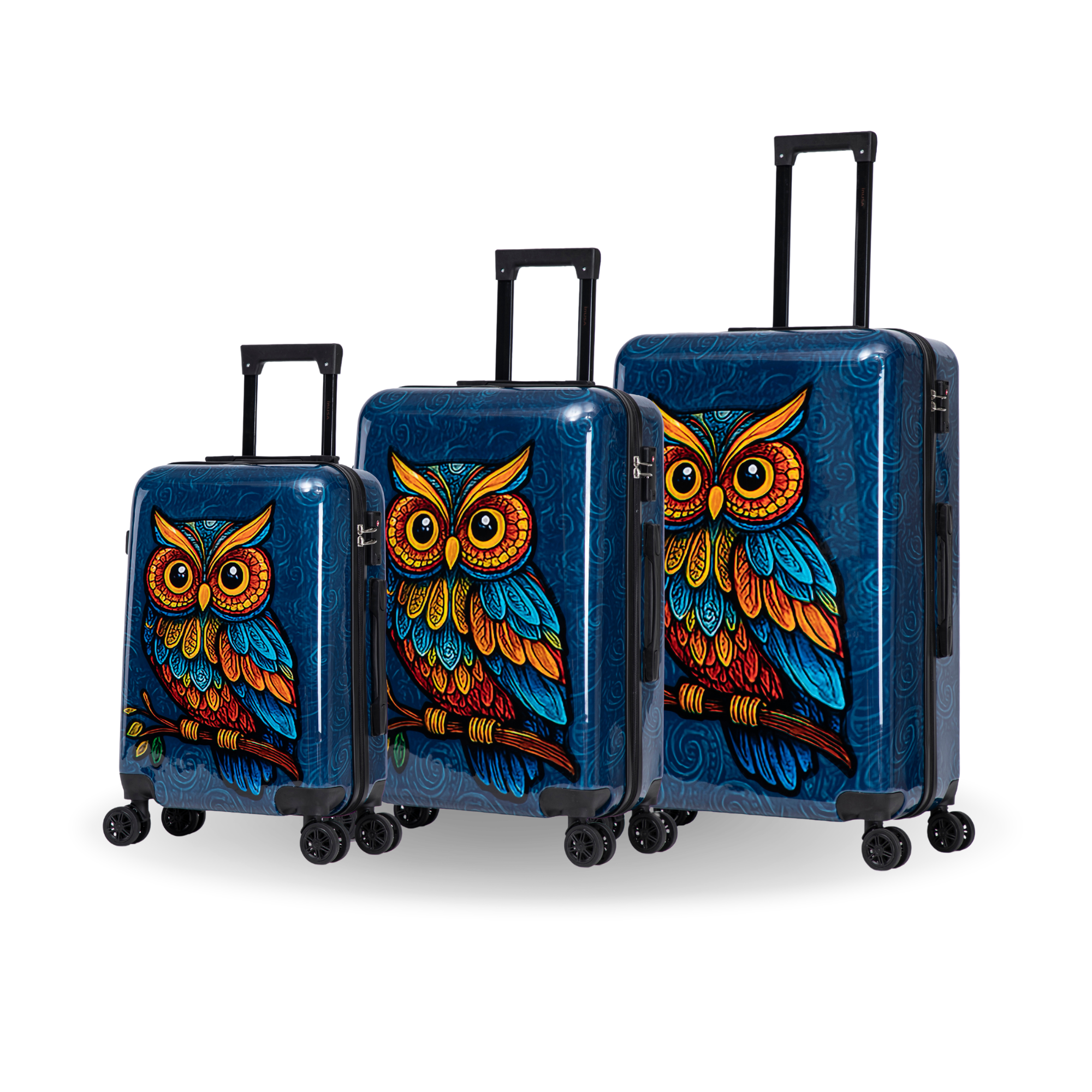 InUSA Luggage Prints 3 Piece Set 20''/24''/28''