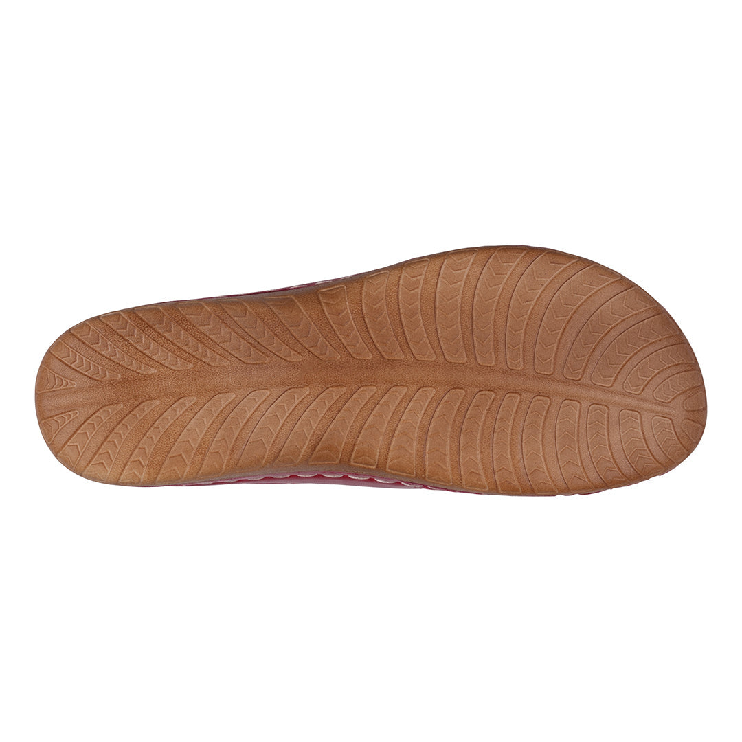 Brown sandal sole on a white background