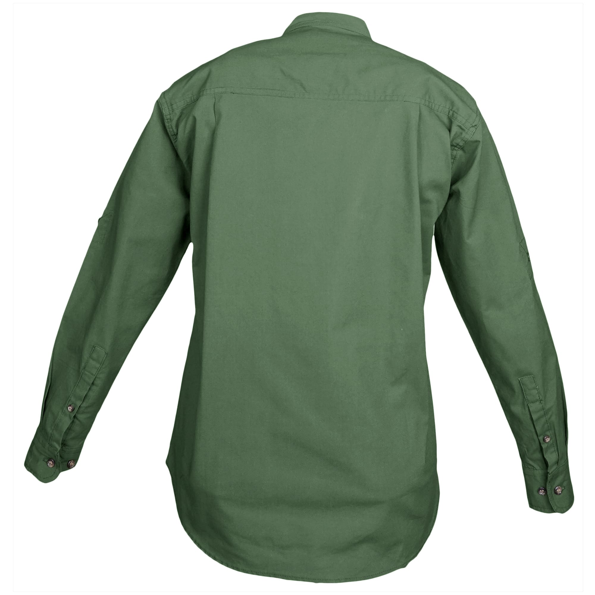 Green shirt on a white background