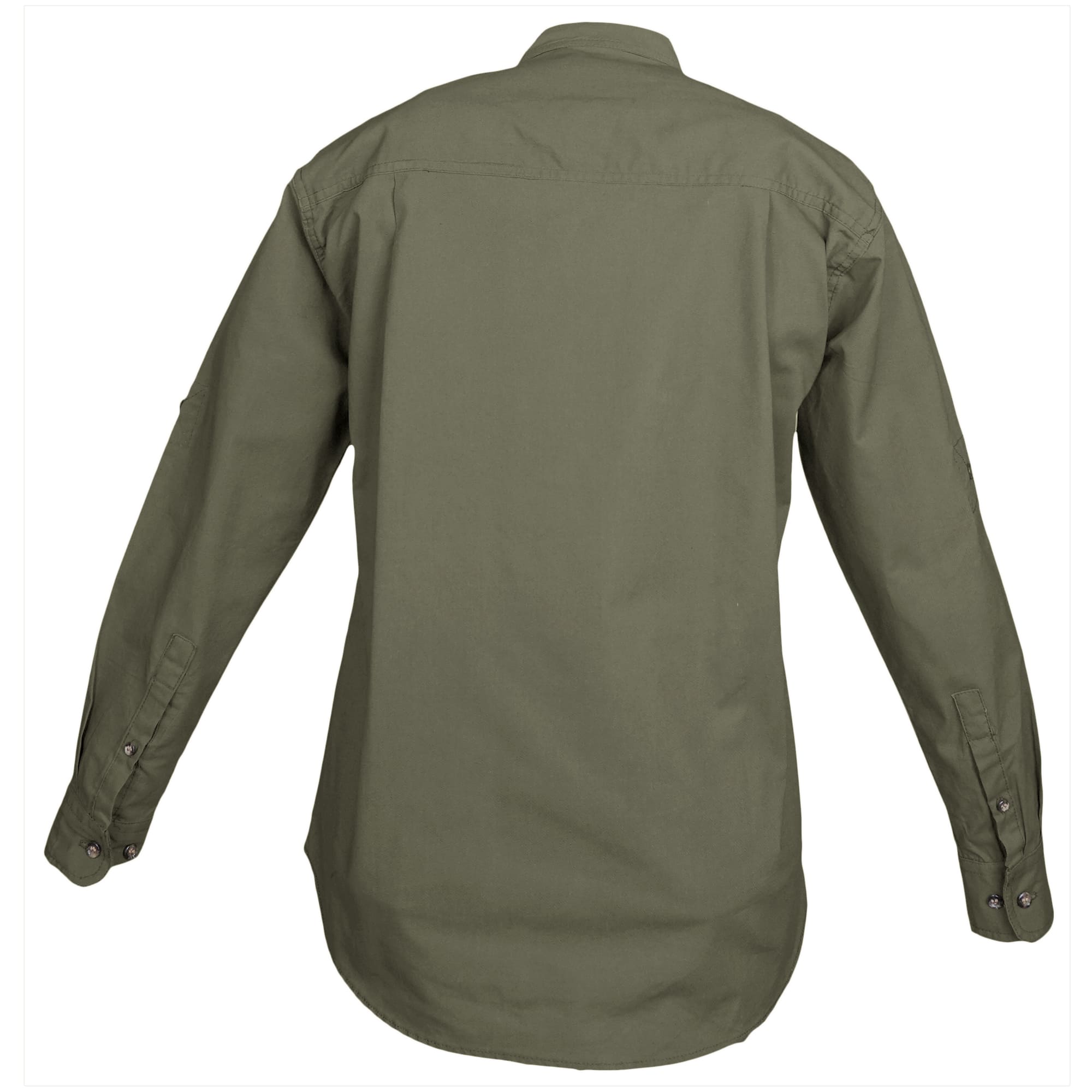 Green shirt on a white background