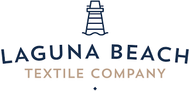Logo of Laguna Beach Textile Company with a lighthouse icon.