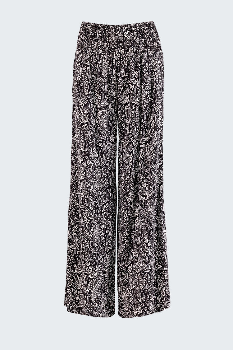 Patterned pants on a white background