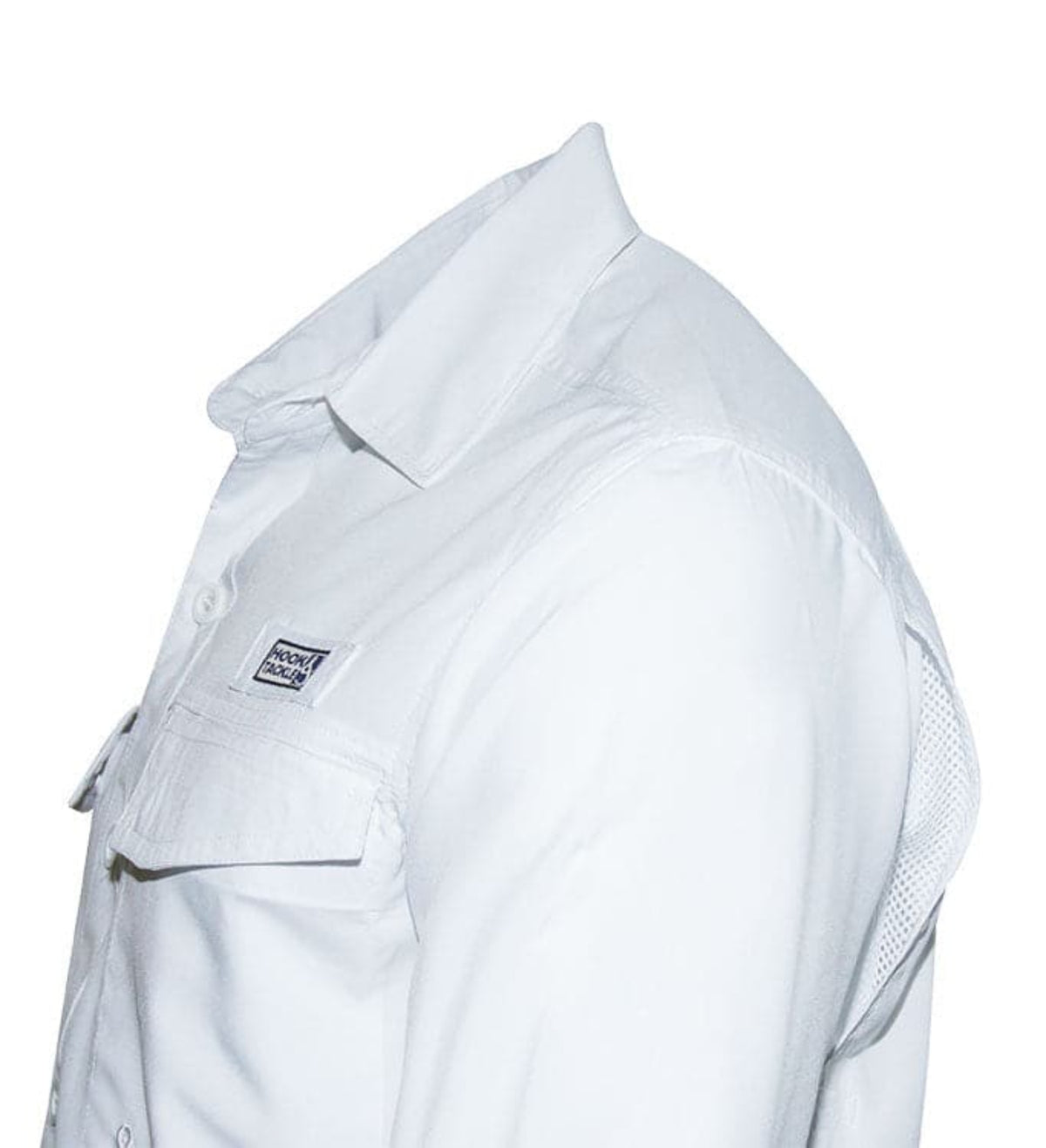 Light gray jacket with a brand logo on a white background