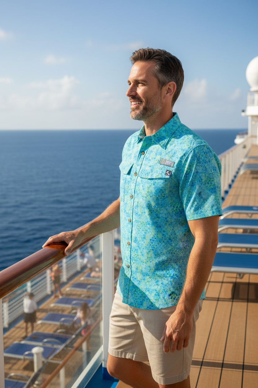 aqua shirt