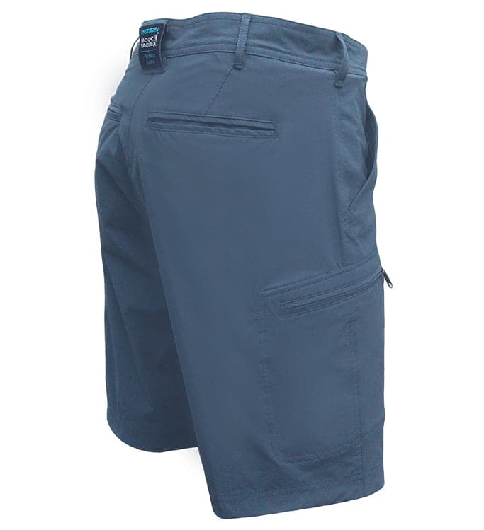 Blue shorts on a white background