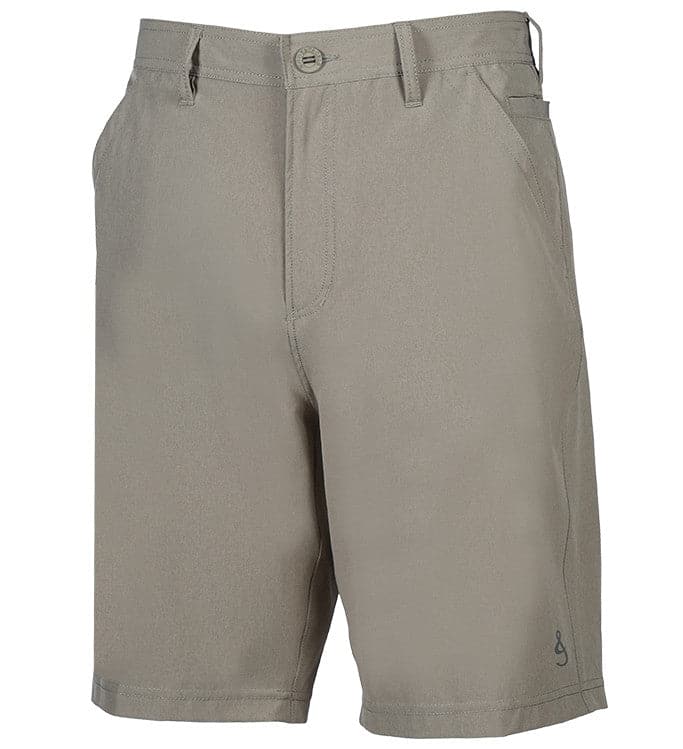Beige shorts on a white background
