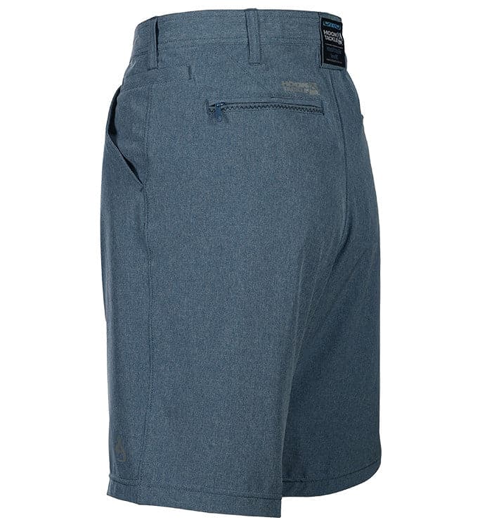Blue shorts on a white background