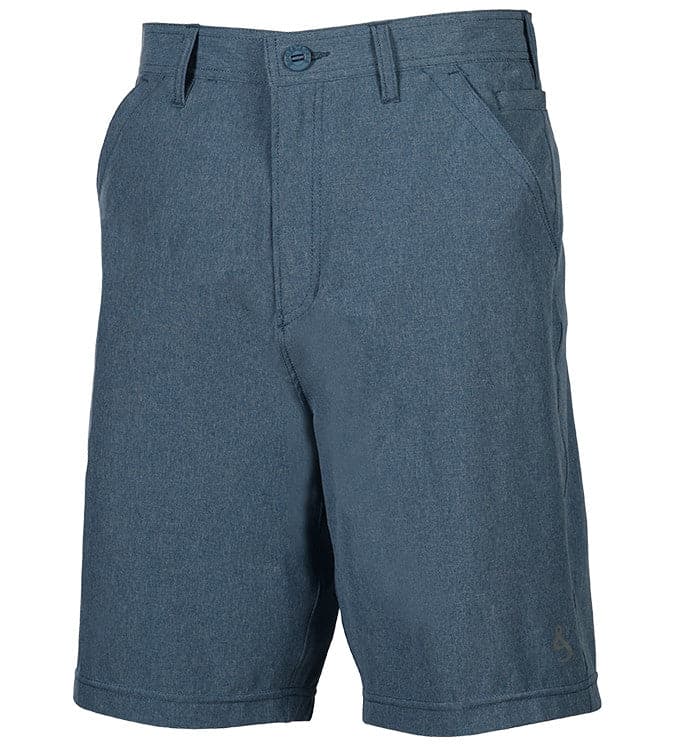 Blue shorts on a white background