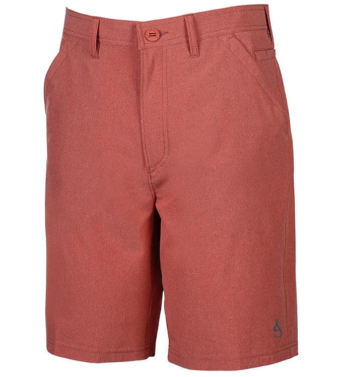 Red shorts on a white background