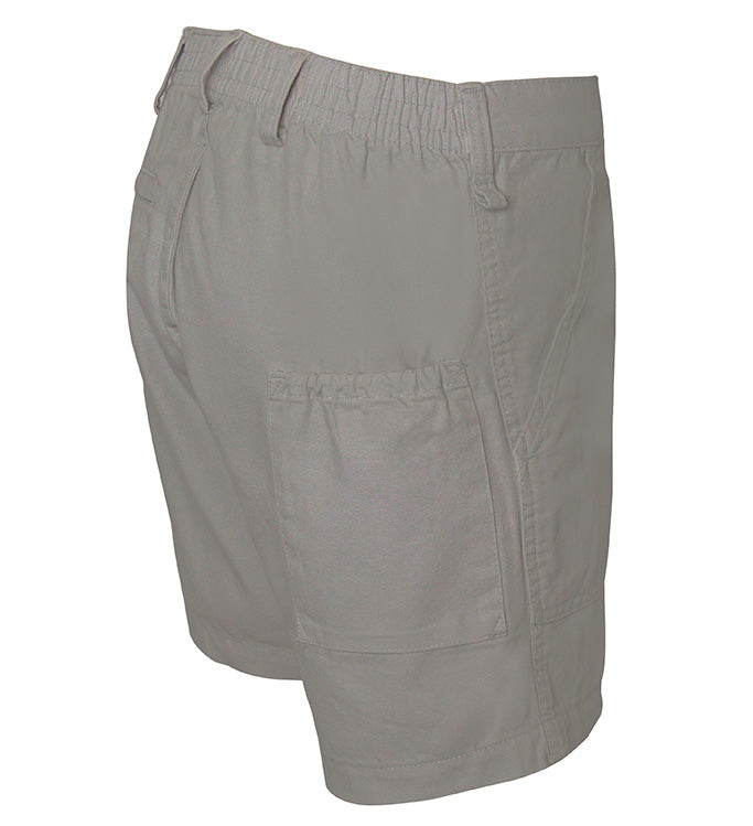 Gray shorts on a white background