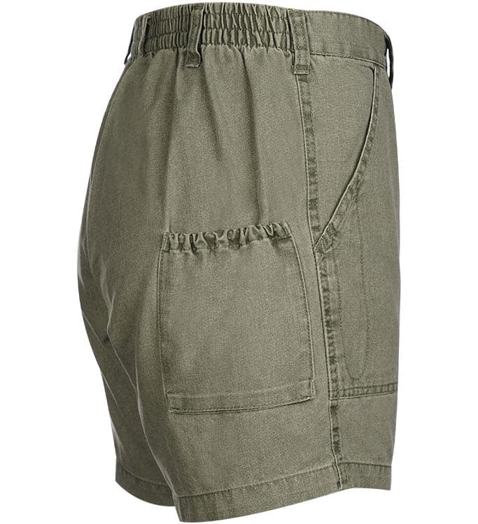 Green shorts on a white background
