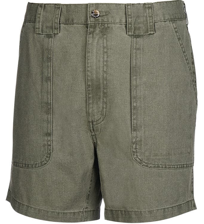 Green shorts on a white background