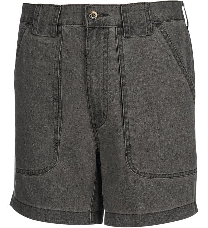 Gray shorts on a white background