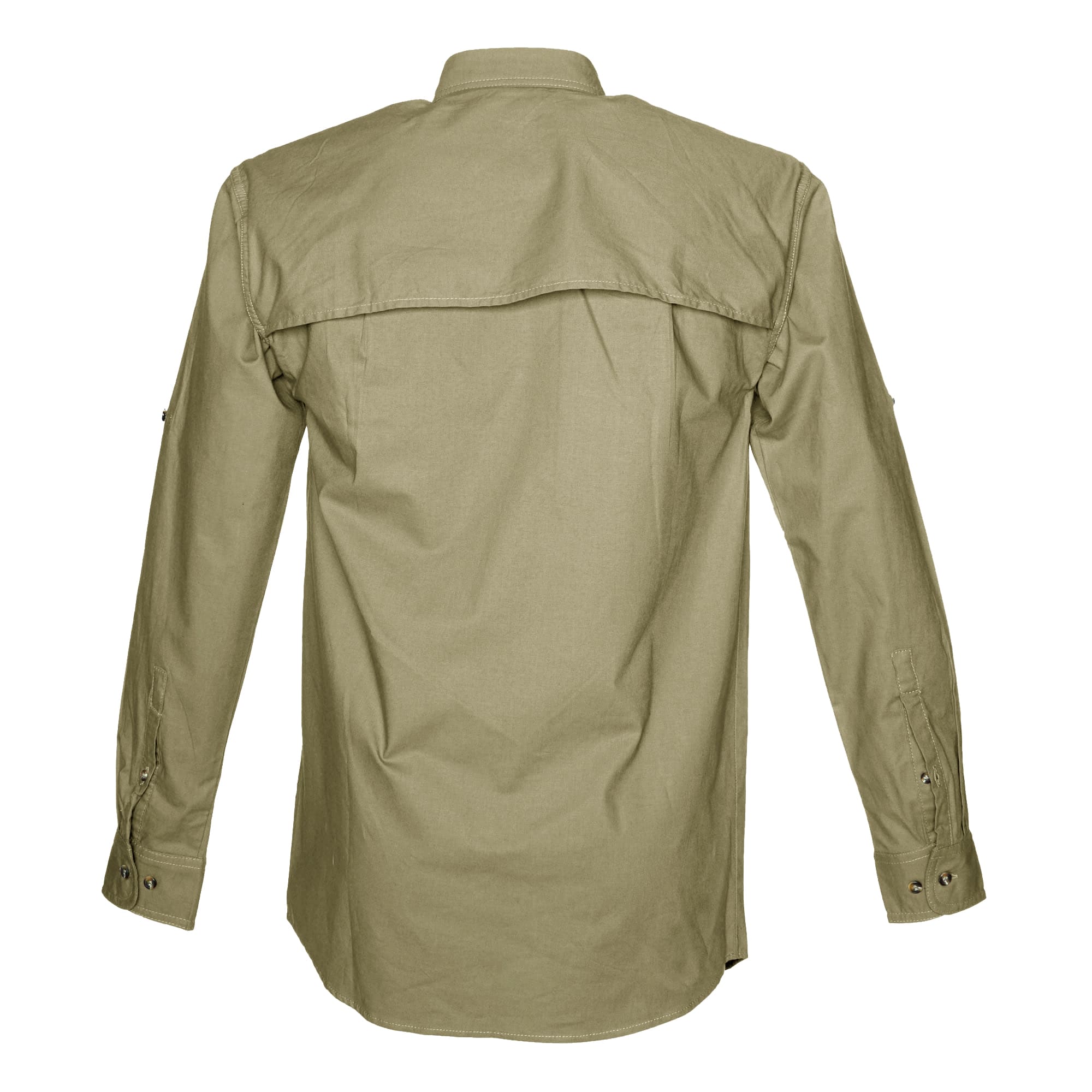 Gray shirt with long sleeves on a white background