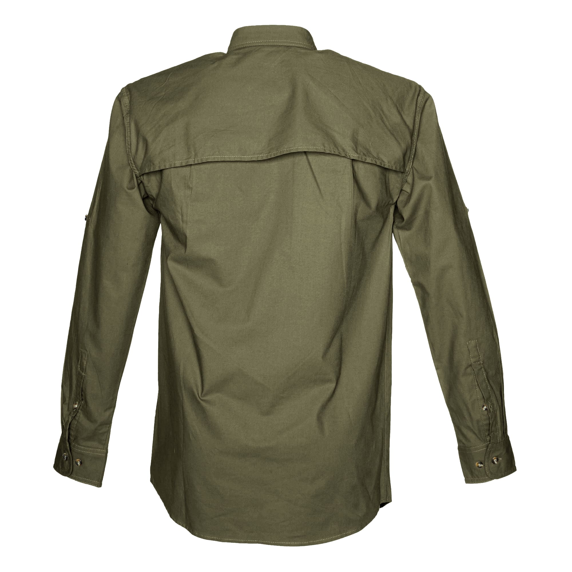 Green shirt on a white background