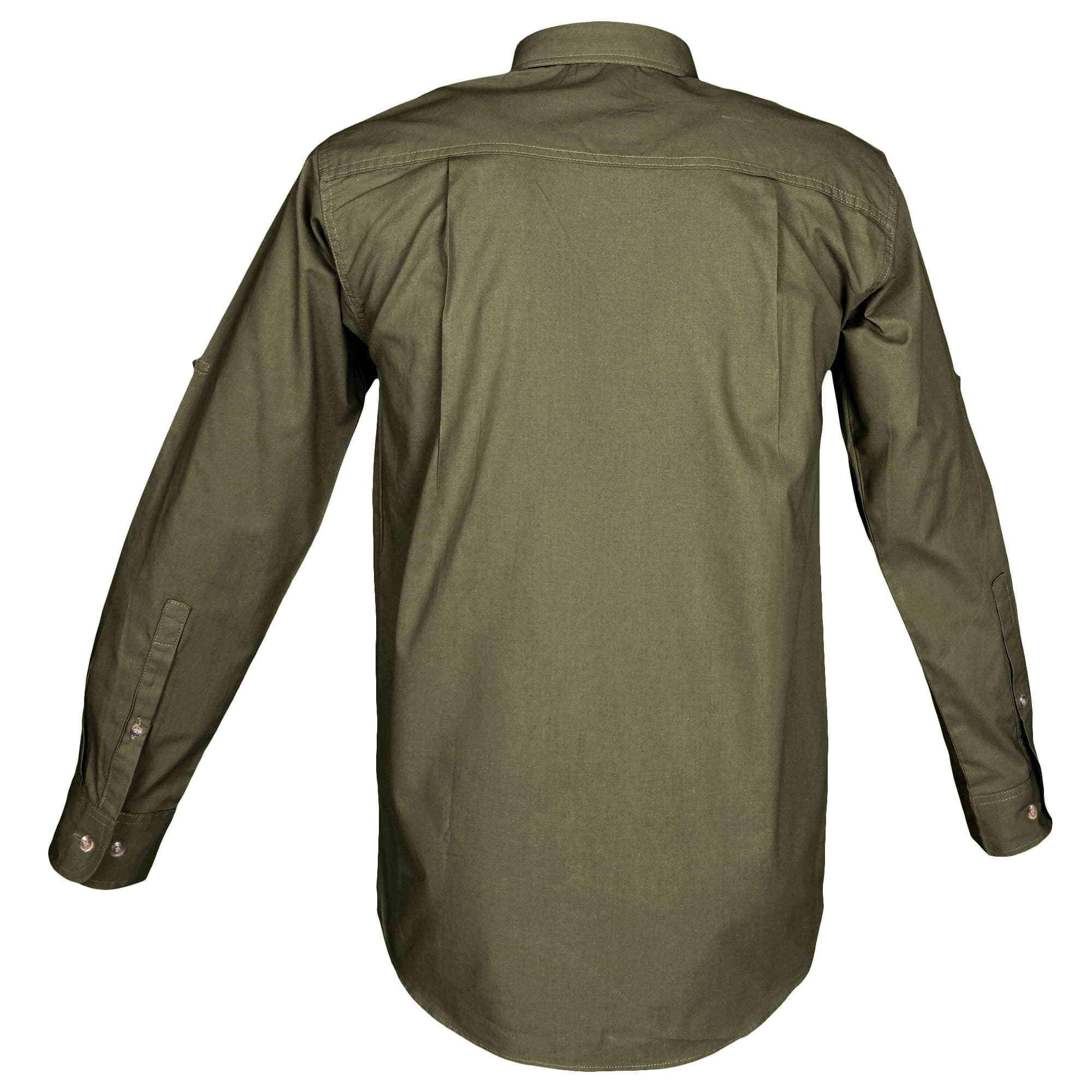 Green shirt on a white background