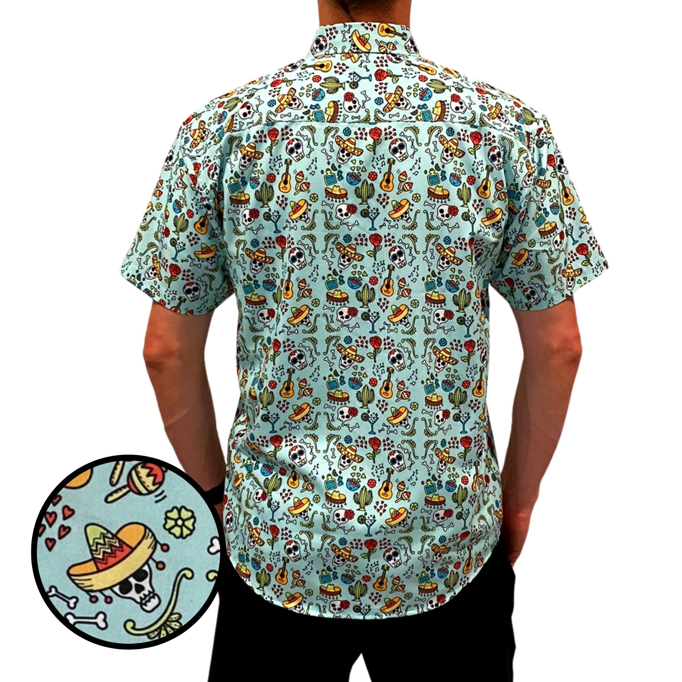 Super Stretch Mexican Fiesta Hawaiian Shirt