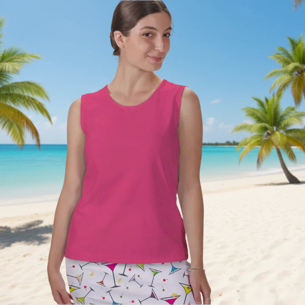 on vacation pink shirt