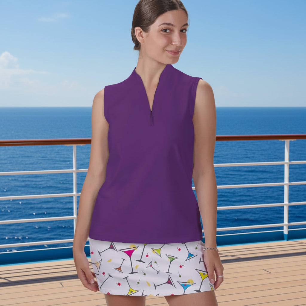 purple shirt