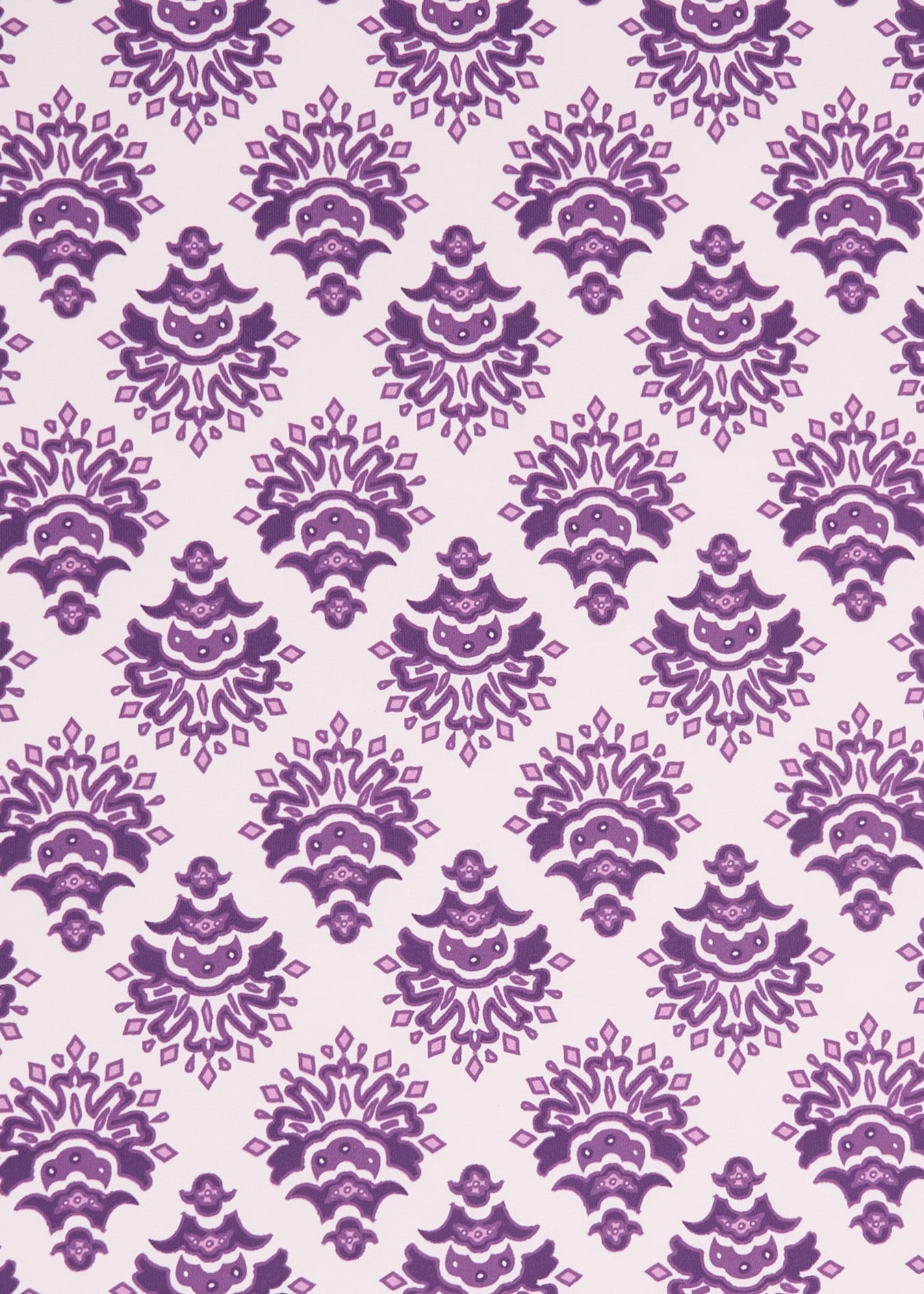 Purple floral pattern on a white background