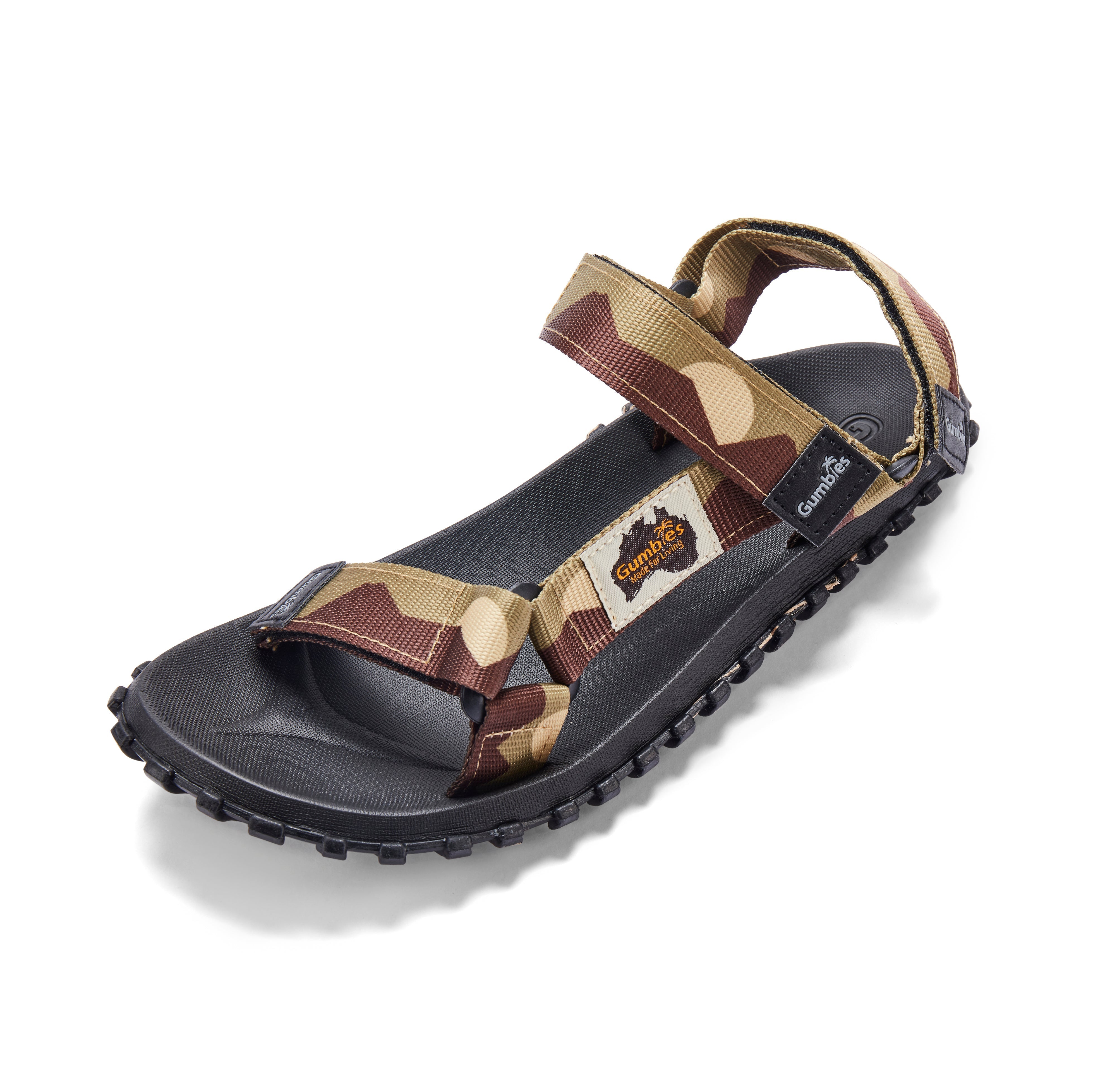 Gumbies Scrambler Sandals Men's Sand & Brown