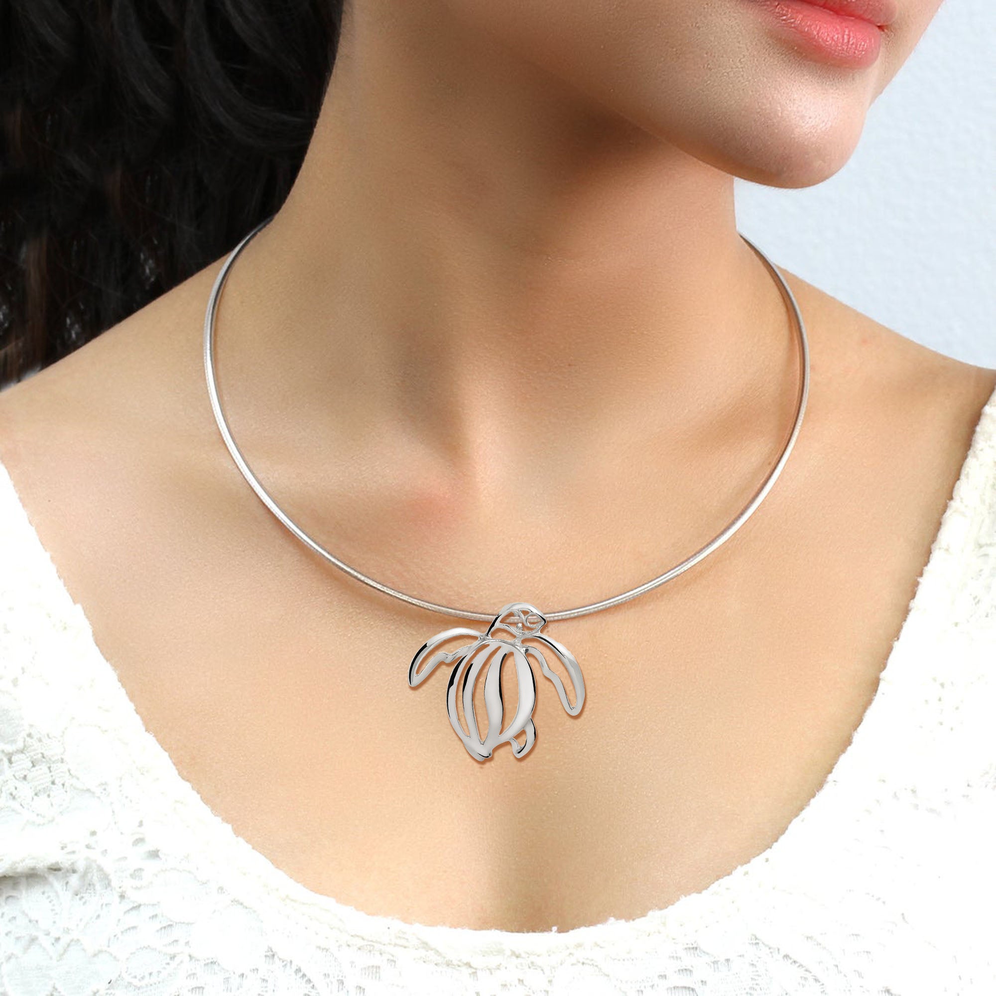 Sea Turtle Necklaces Sterling Silver