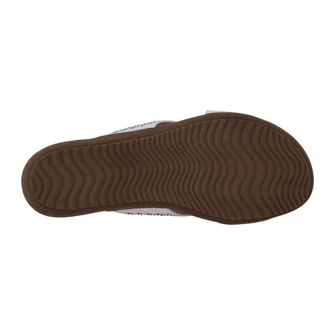Black sole of a shoe on a white background