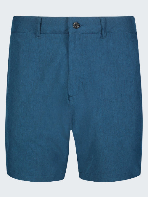 Blue shorts on a white background