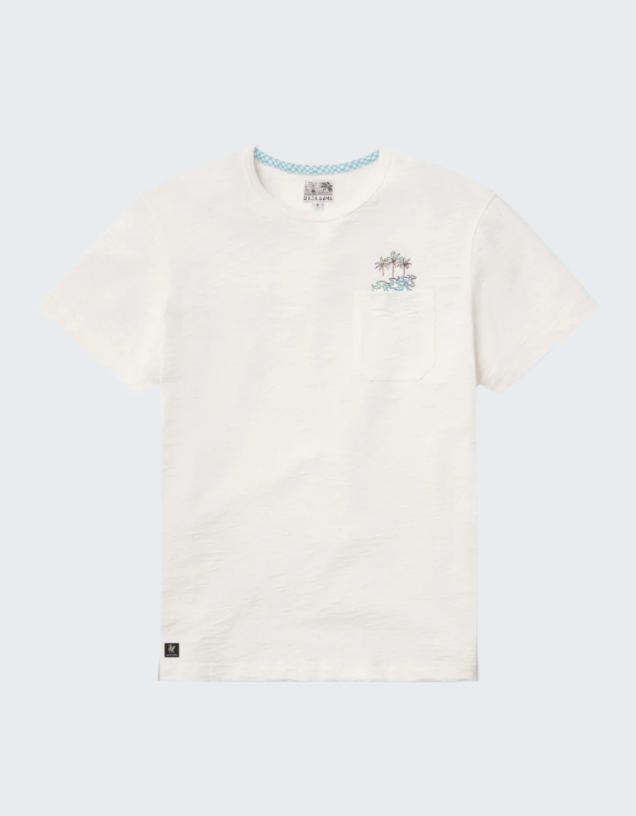 Palmy Waves Slub Pima Packet Tee