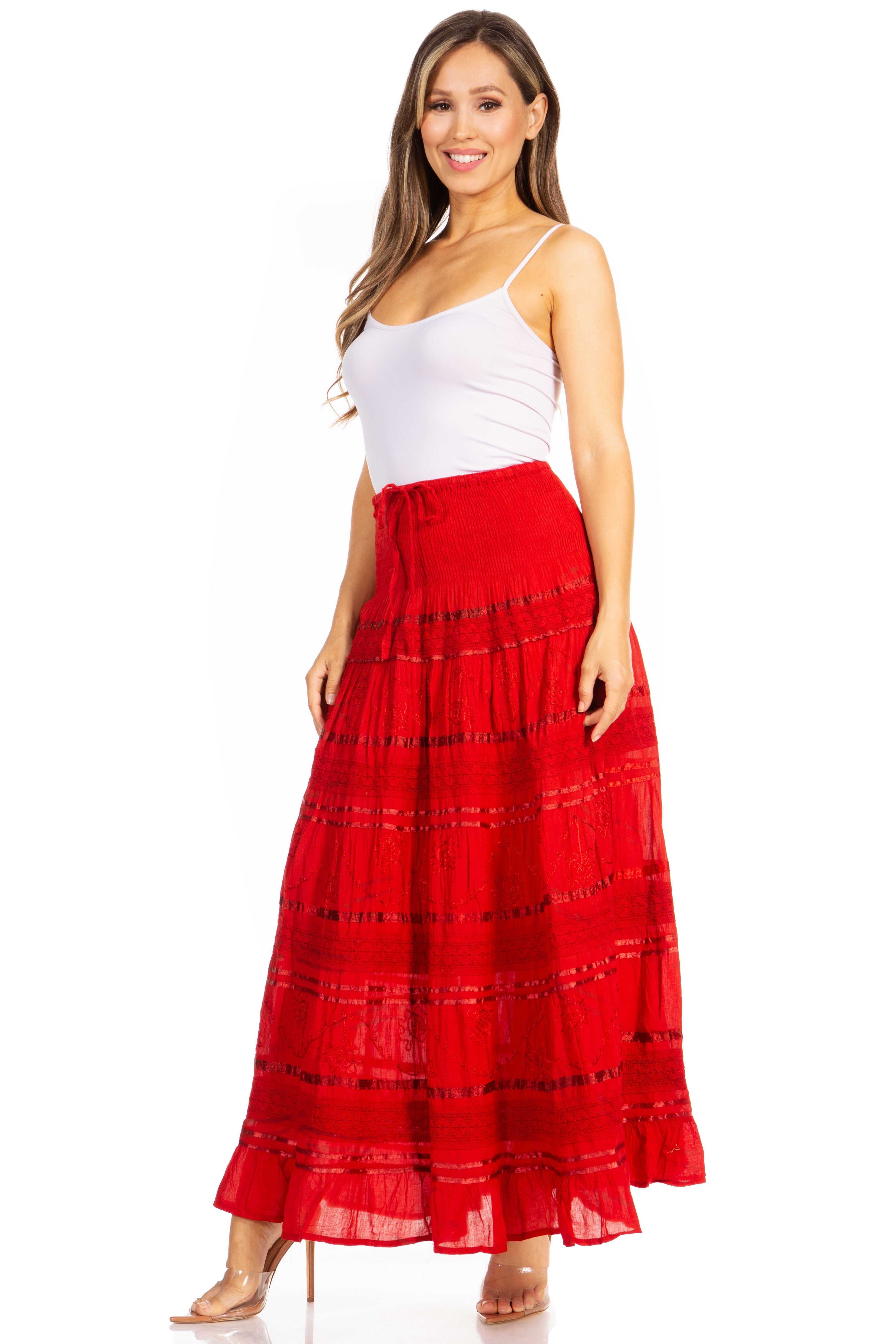 red skirt
