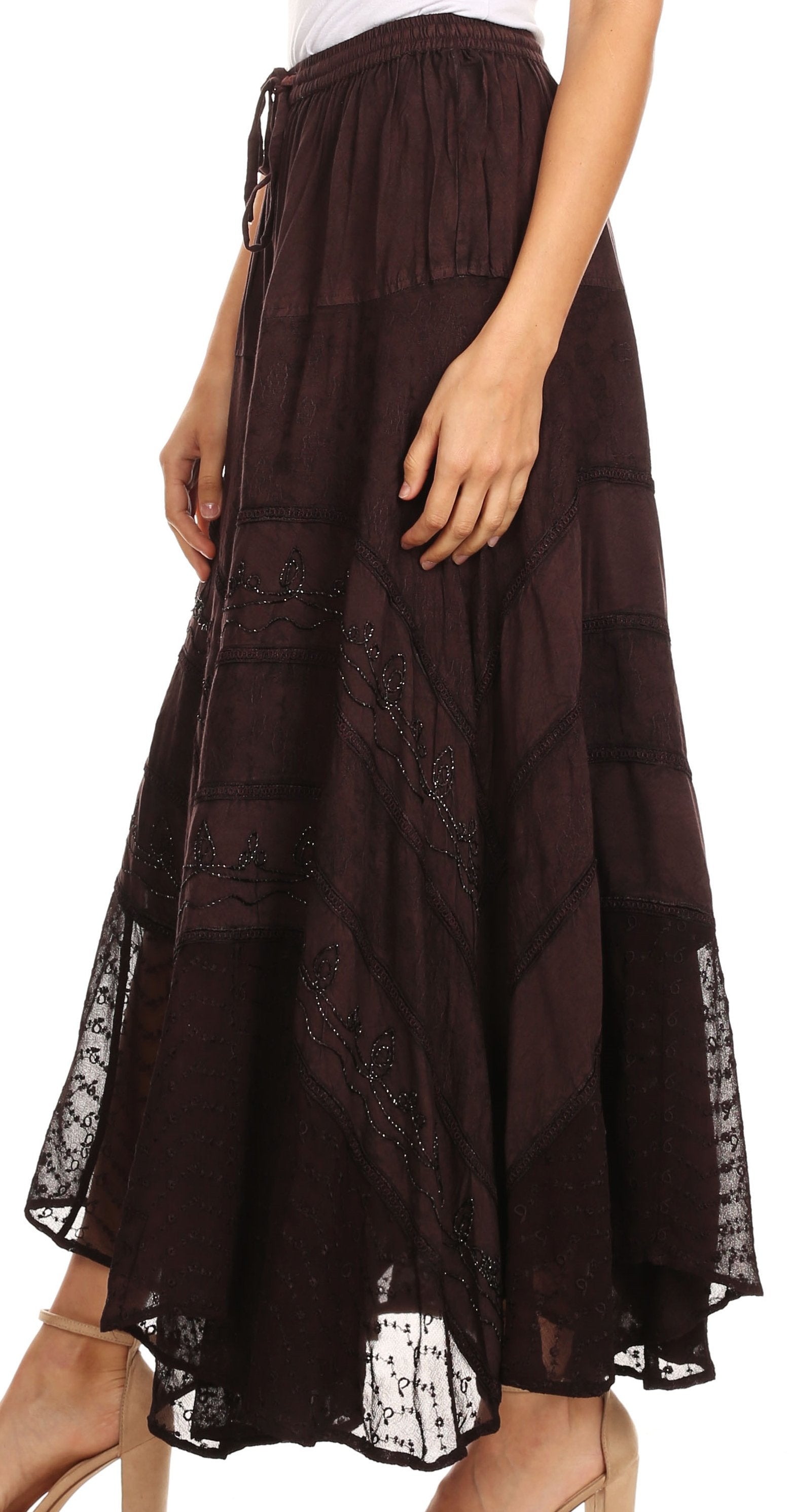 brown skirt