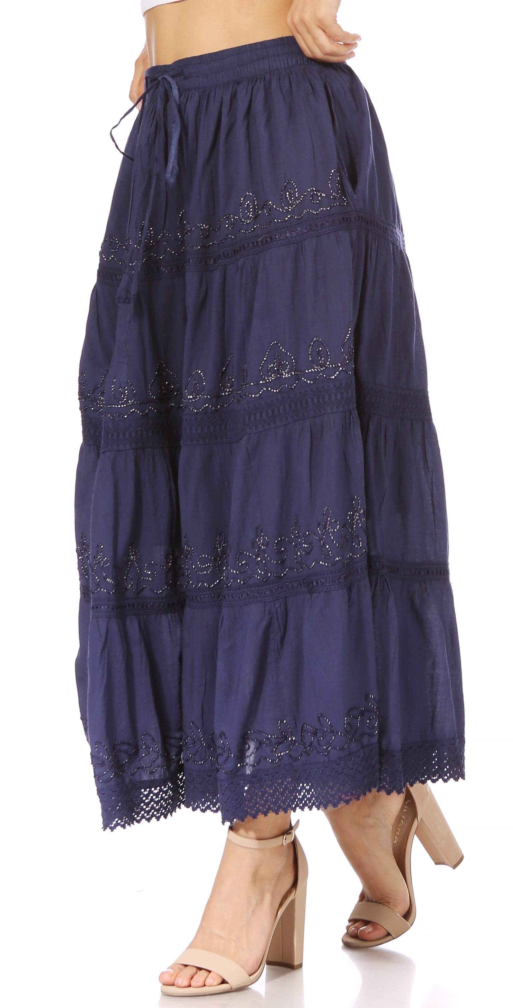 navy skirt