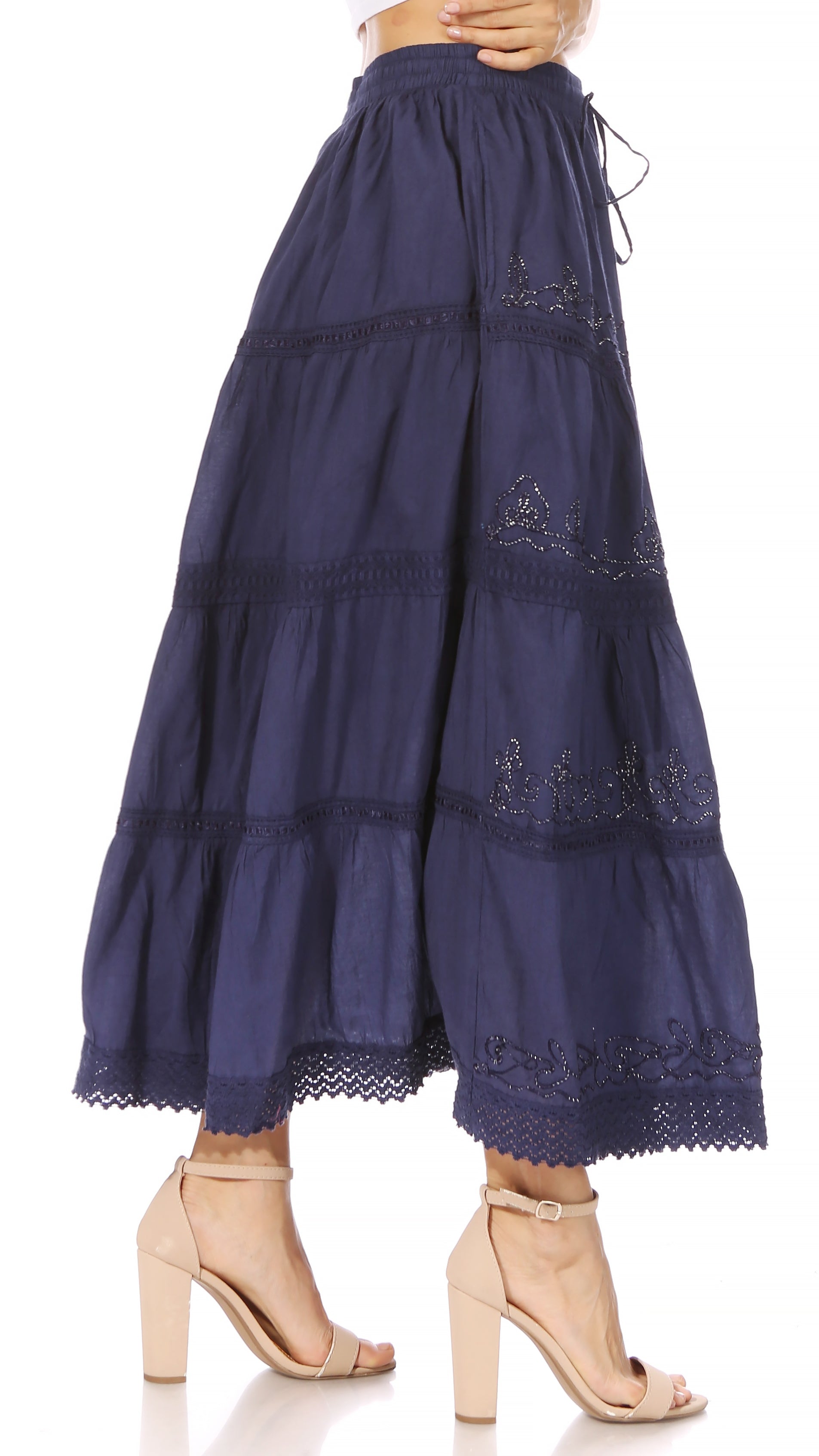navy skirt