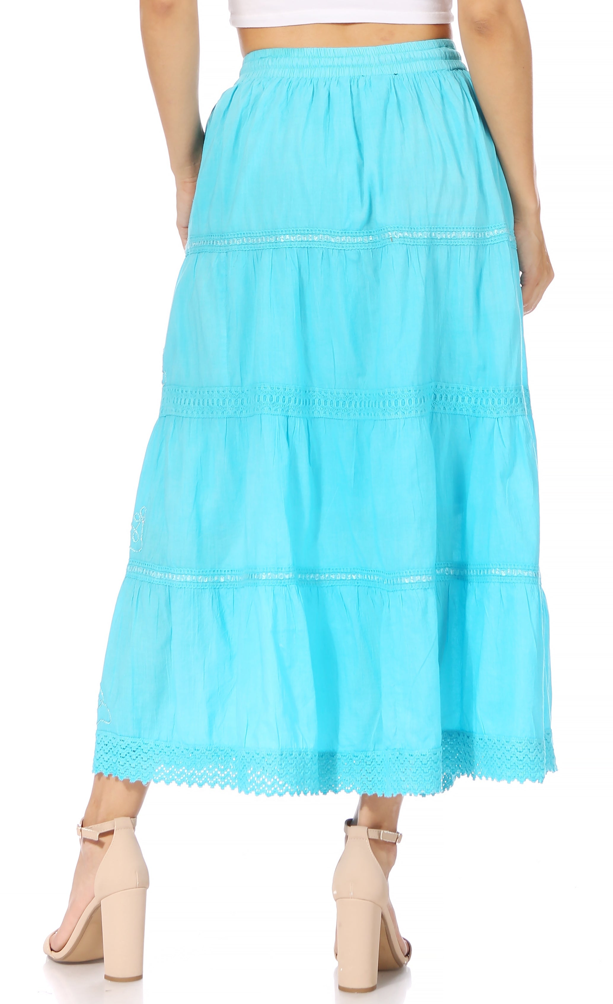 teal skirt