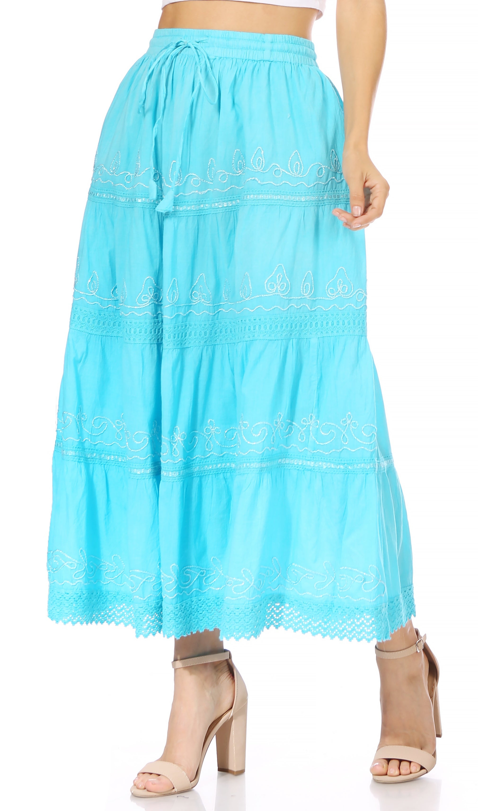 teal skirt