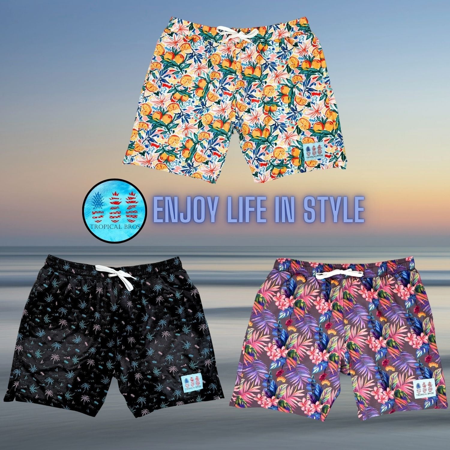Florida Oranges Athletic Swimsuit Shorts